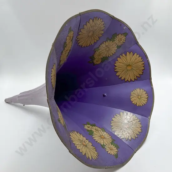 Painted Wood Phonograph Horn