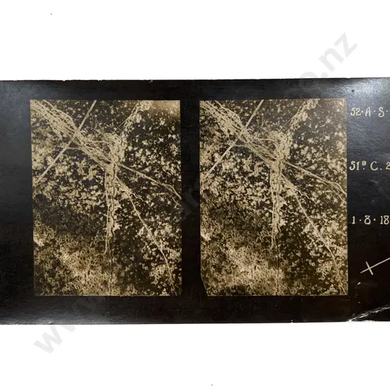 Rare WWI Map Stereocard