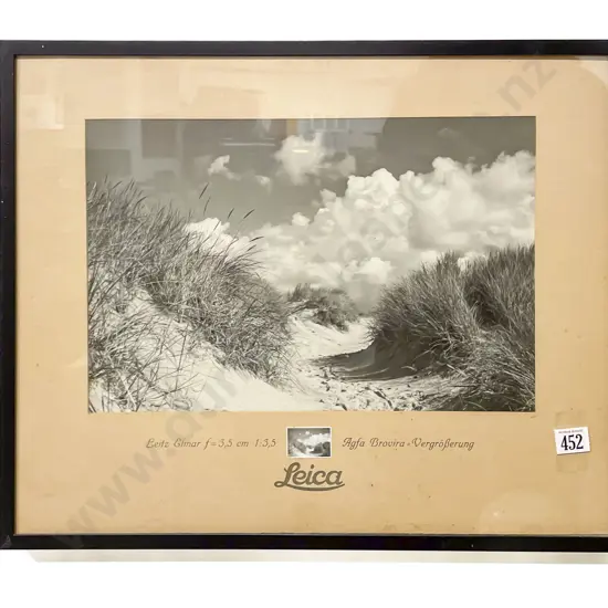 Framed Photograph with Leica Advertising Mount