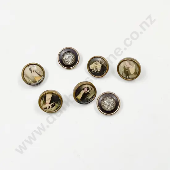 Seven Edwardian Buttons