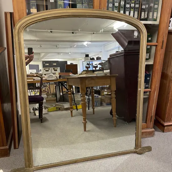 Victorian Gilt Over Mantel Mirror