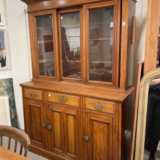 NZ Colonial Rimu Bookcase Cabinet