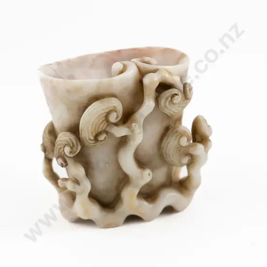 A Good 19th Century Chinese Soapstone Libation Cup