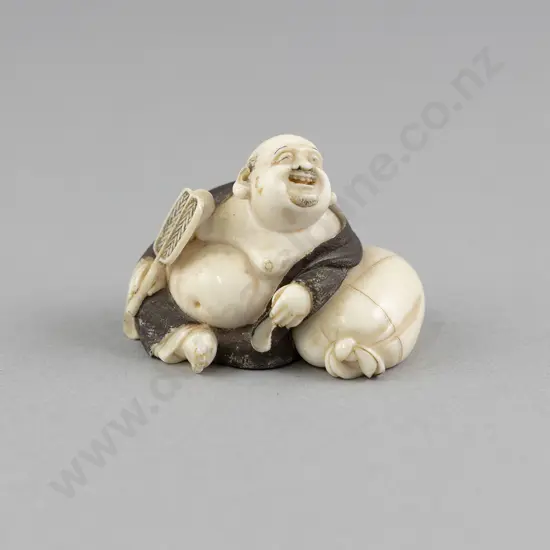 Japanese Ivory Hotei Buddha Netsuke