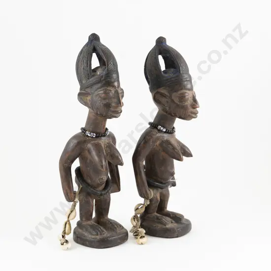 Two Female Ibeji Figures From The Yoruba People