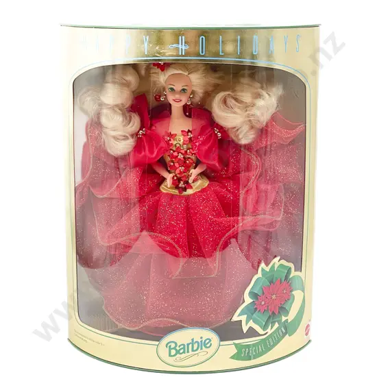 Mattel Boxed As New 1993 Happy Holidays Barbie