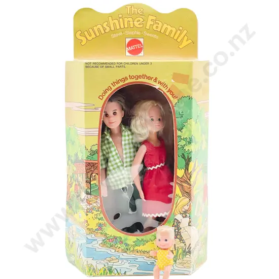 Boxed Mattel Sunshine Family Steve Stephie and Sweets