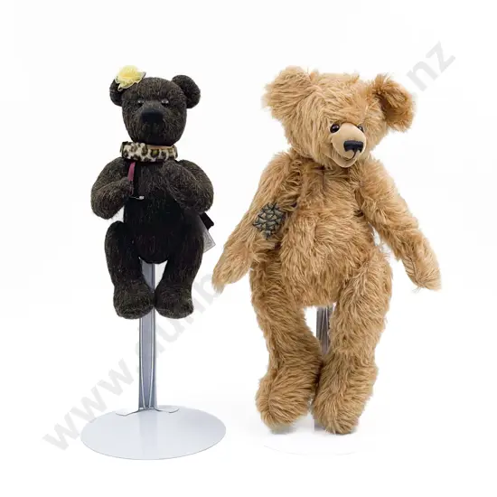 Two Artist Teddy Bears