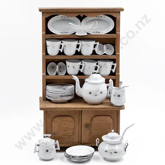 Early C20th Hand Crafted Pine Childs Nursery Room Dresser