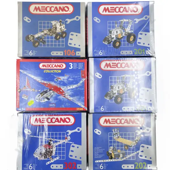 Meccano Boxed As New Six Collection Series Models