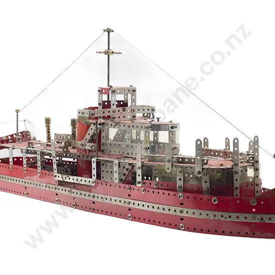 Meccano Constructed Ship from #8 Set