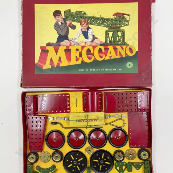 Vintage Meccano Near Complete #4 Set