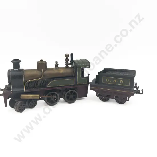 Early C20th Gebrüder Bing Steam Locomotive and Tender