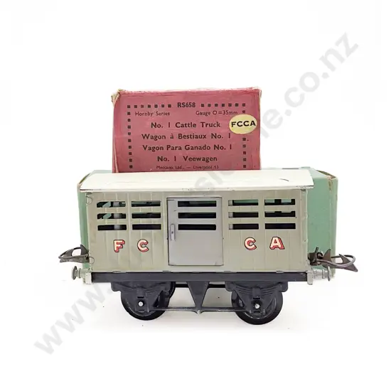 Hornby O Gauge Original Boxed No1 Cattle Truck FCCA