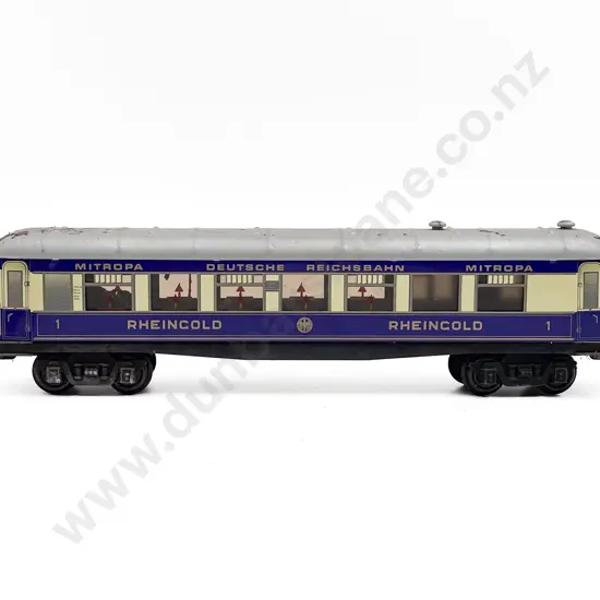 Biller Bahn O Gauge Made in France Rheingold 1st class Coach of the Mitropa Company