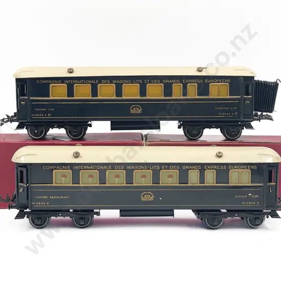 Hornby O Gauge Riviera "Blue" Dining and Sleeping Cars