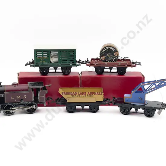 Five Hornby O Gauge Rolling Stock