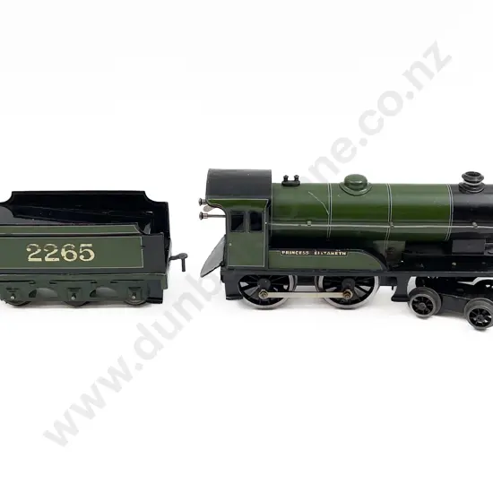 Bassett-Lowke O Gauge Clockwork 4-4-0 'Princess Elizabeth' Locomotive and Tender