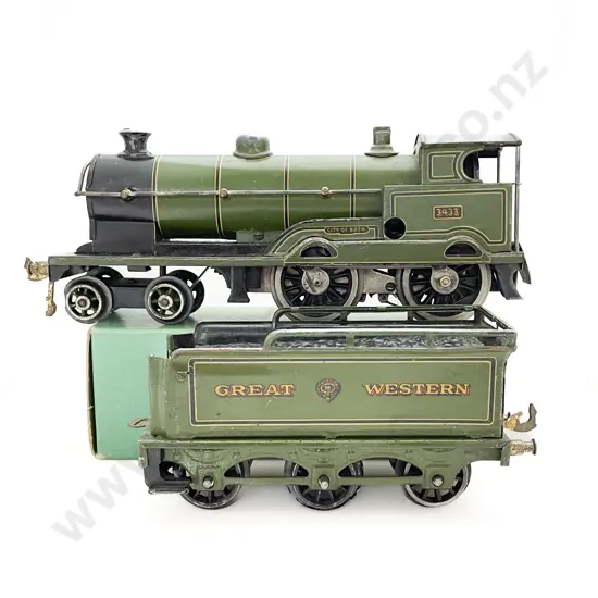 Bing for Bassett-Lowke O Gauge Electric City of Bath Locomotive with 6-wheel Tender