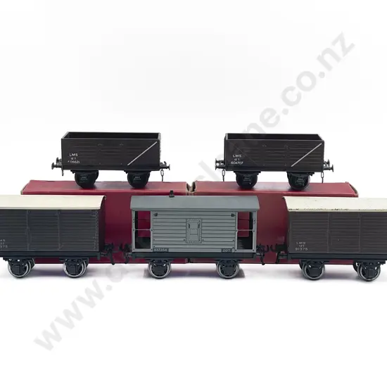 Bassett-Lowke & Leeds O Gauge Five Rolling Stock Wagons