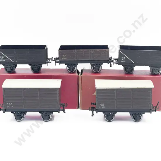 Bassett-Lowke & Leeds O Gauge Five Rolling Stock Wagons