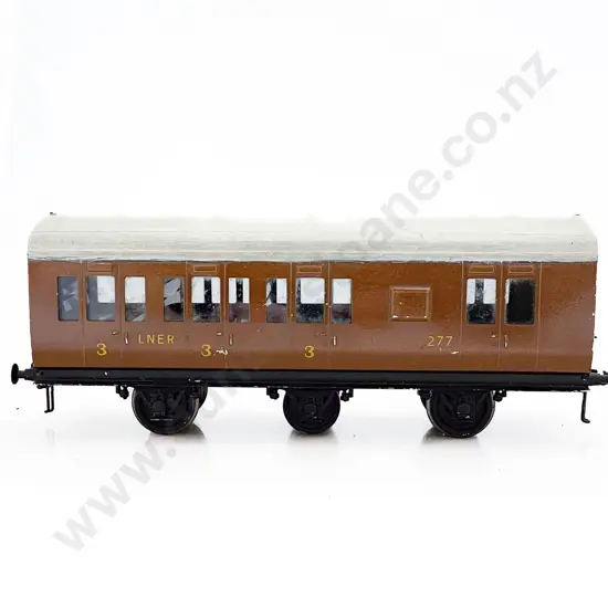Exley O Gauge LNER 6-wheel 3rd/Brake 277 Coach