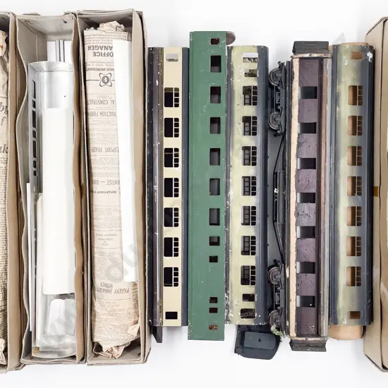 Westdale O Gauge Four Boxed Coach Uncompleted Kit Sets