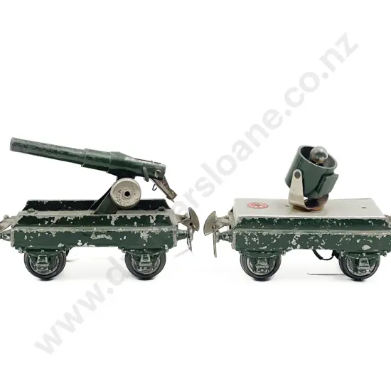 Astra Made in England O Gauge Two Military Rolling Stock Wagons