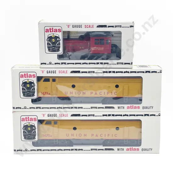 Atlas Made in Austria O Gauge Boxed Two F-9 Diesel Locomotives