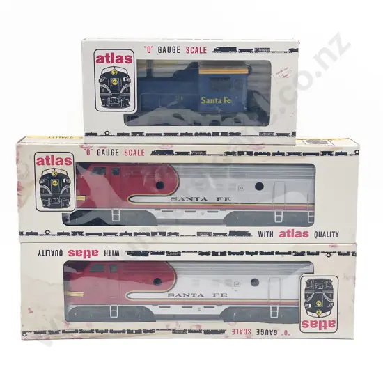 Atlas Made in Austria O Gauge Part Boxed Two F-9 Diesel Locomotives