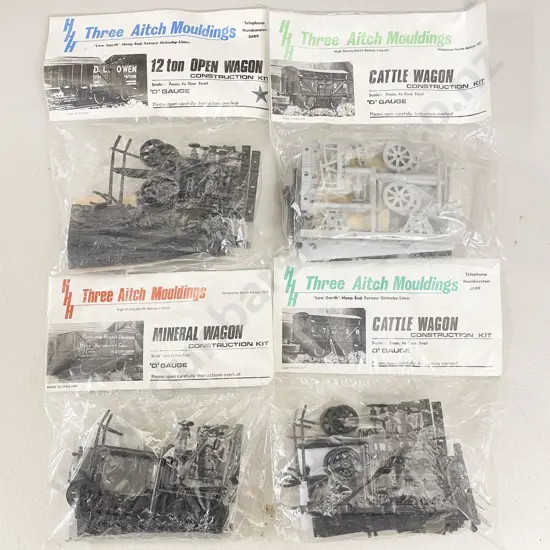13 Three Aitch Moulding O Gauge Wagon Construction Kits