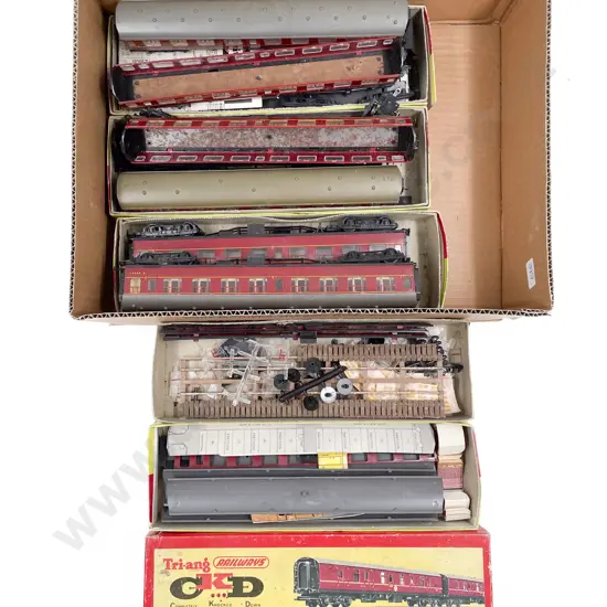 Kitmaster HO Gauge Completed and Uncompleted LMS Passenger Coaches (6-8)