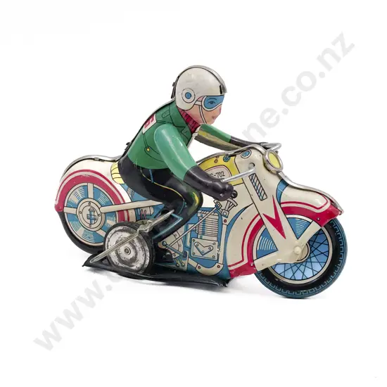 Boxed Made in China MS-702 Printed Tinplate Racing Motorcycle