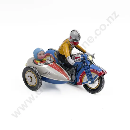 Made in China MS-709/605 Printed Tinplate Motorcycle with Sidecar