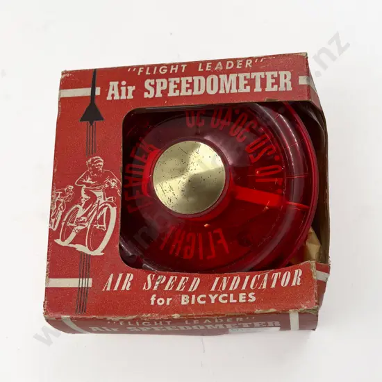 Boxed 'Flight Leader' Air Speedometer for Bicycles