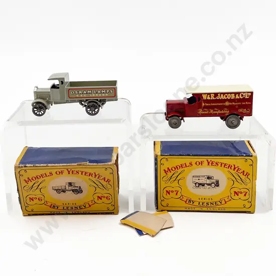 Two Line Drawn Boxed Matchbox Models of Yesteryear Models