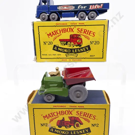 Two Matchbox Series A Moko Lesney Boxed Models