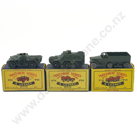 Three Matchbox Series A Lesney Boxed Models