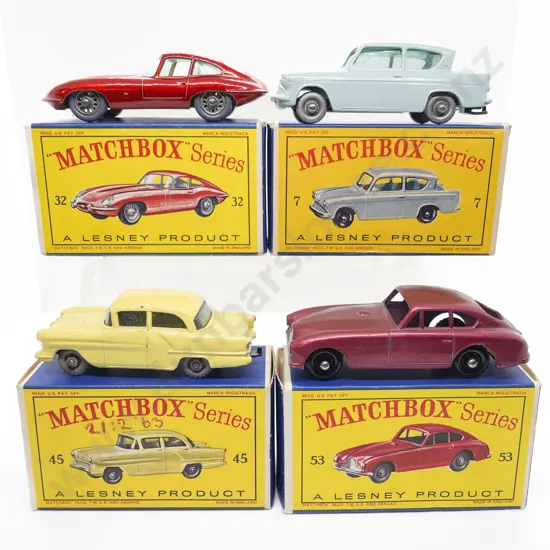 Four Boxed Matchbox Early Issue 1-75 Models