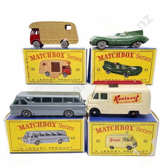 Four Boxed Matchbox Early Issue 1-75 Models