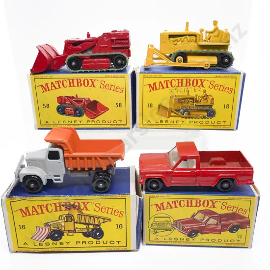 Four Boxed Matchbox Early Issue 1-75 Models