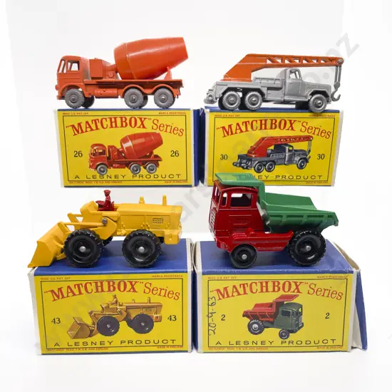 Four Boxed Matchbox Early Issue 1-75 Models