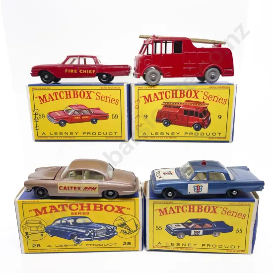 Four Boxed Matchbox Early Issue 1-75 Models