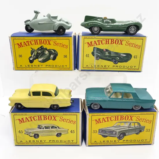 Four Boxed Matchbox Early Issue 1-75 Models