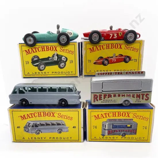 Four Boxed Matchbox Early Issue 1-75 Models