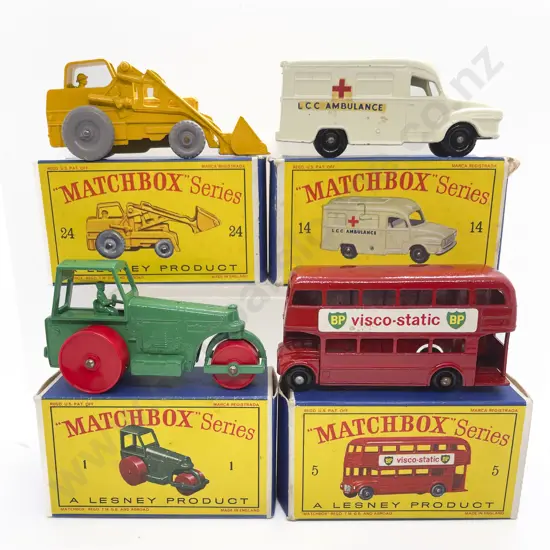 Four Boxed Matchbox Early Issue 1-75 Models