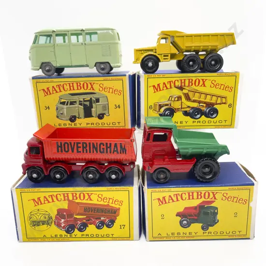Four Boxed Matchbox Early Issue 1-75 Models