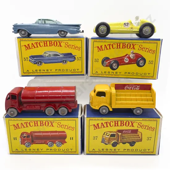 Four Boxed Matchbox Early Issue 1-75 Models