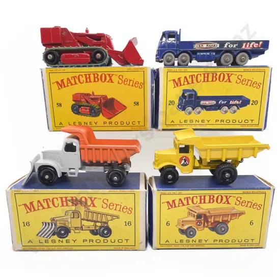 Four Boxed Matchbox Early Issue 1-75 Models