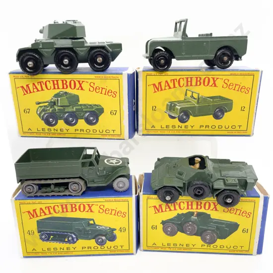 Four Boxed Matchbox Early Issue 1-75 Models